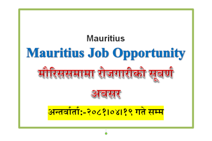 foreign job Mauritius